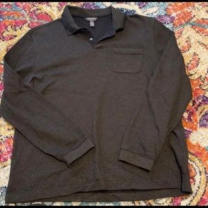 Van Heusen long sleeve polo size large
